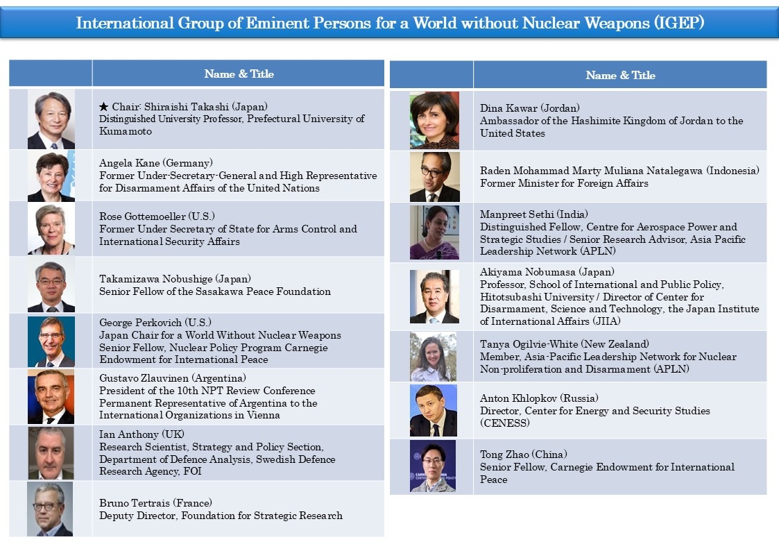 International Group of Eminent Persons for a World without Nuclear Weapons (IGEP)