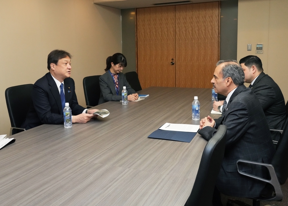 Meeting between State Minister HORII and Ambassador Cuyún