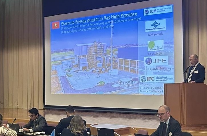 The state of the presentation from JFE Engineering