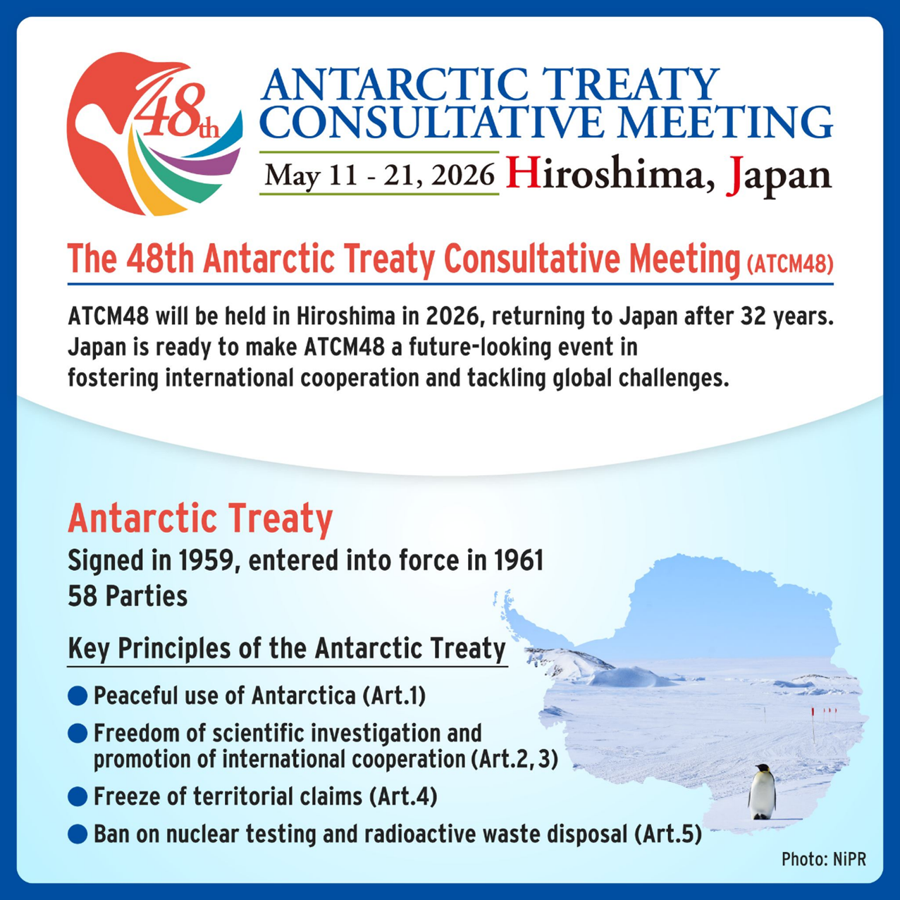 Flyer for the 48th Antarctic Treaty Consultative Meeting (ATCM48)