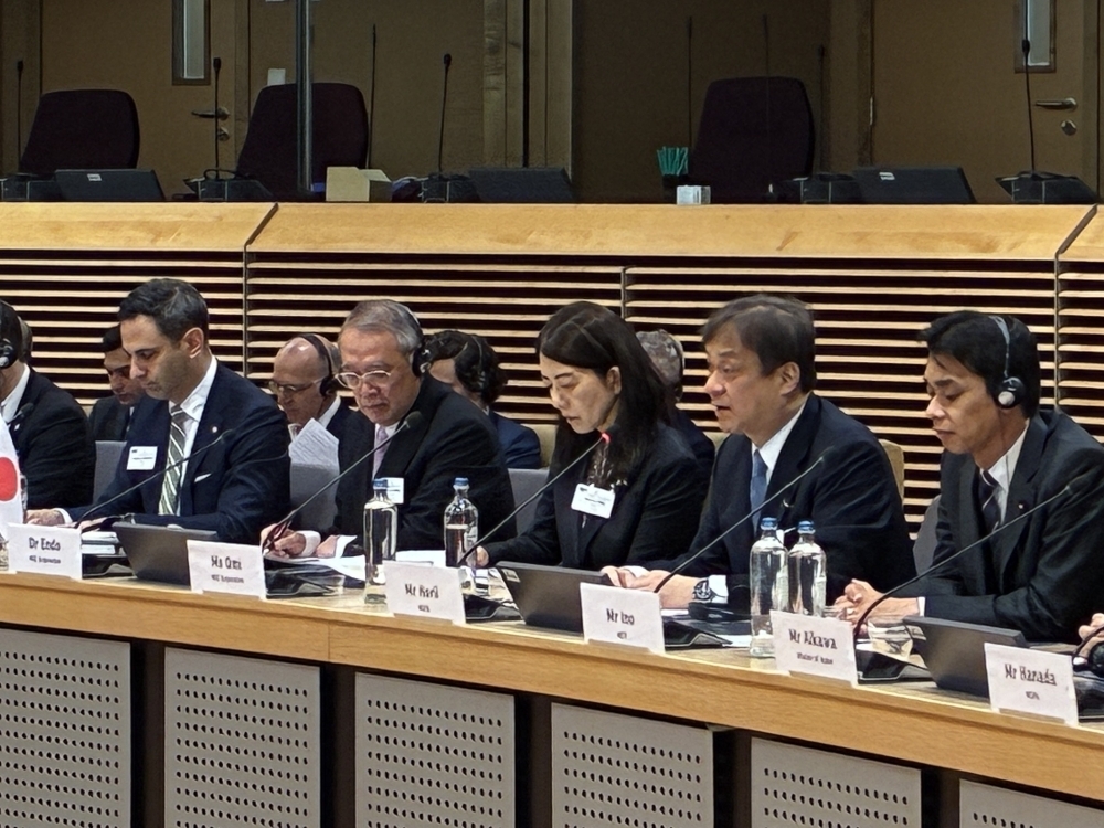 State Minister Horii Speaking at the 27th Annual Meeting of the Japan-EU Business Round Table (BRT)