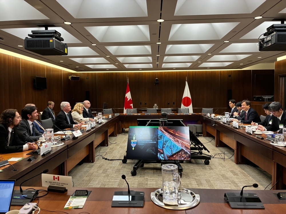 State Minister Horii met with members of the Executive Committee of the Canada-Japan Inter-Parliamentary Group