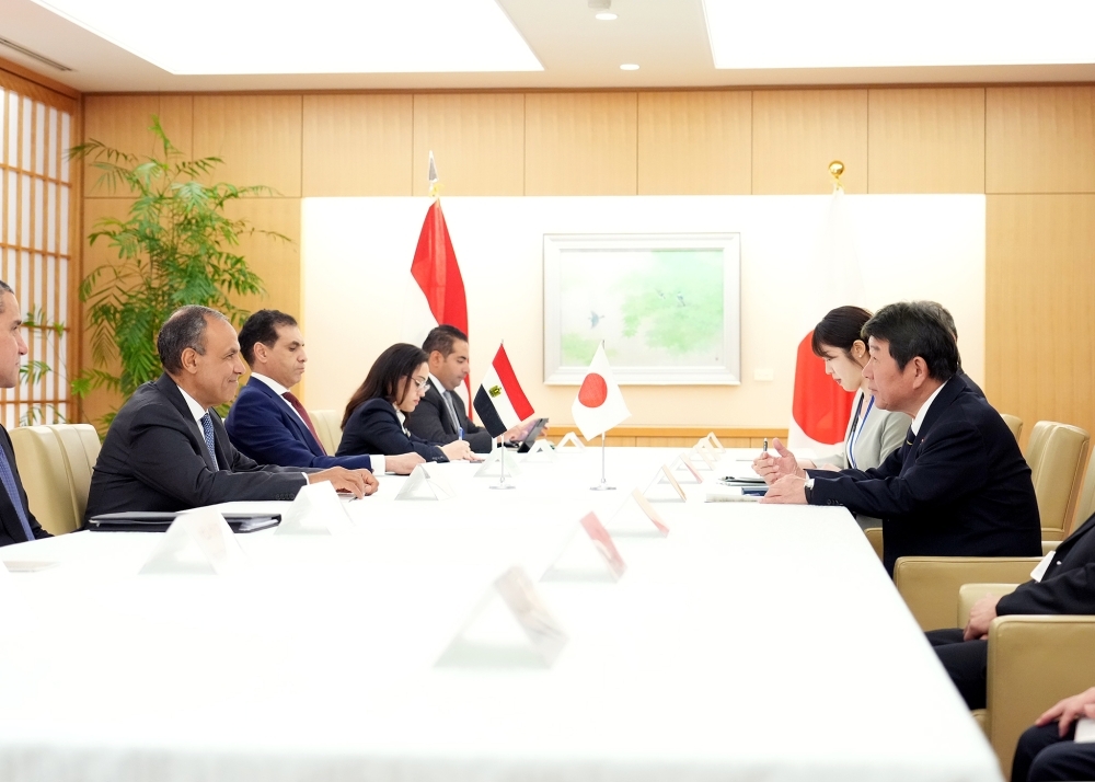 Meeting between Foreign Minister MOTEGI and Dr. Abdelatty, Minister of Foreign Affairs, International Cooperation and Expatriates of Egypt