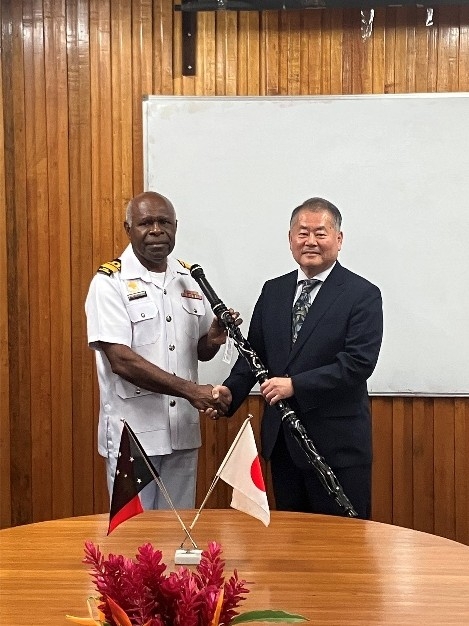 Special Advisor OUE with Rear Admiral Polewara