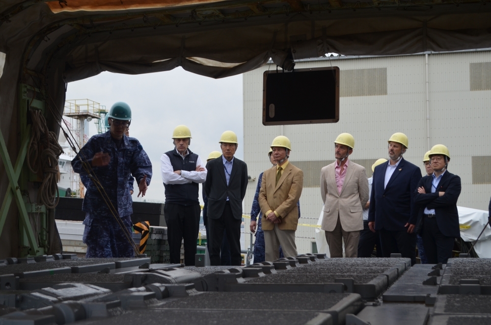 The delegation that came on an inspection visit