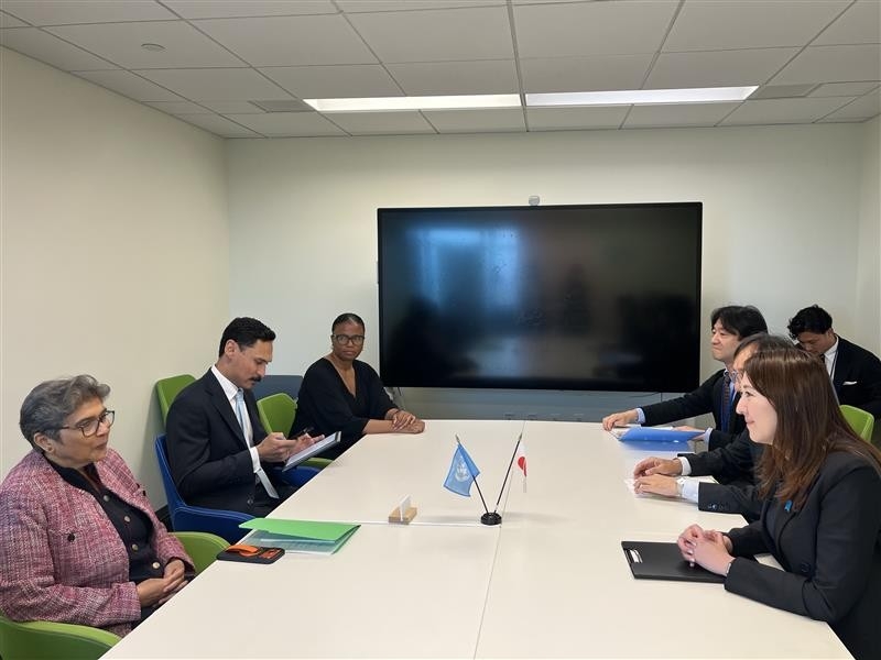 Parliamentary Vice-Minister ERI holding a meeting with Under-Secretary-General and High Representative FATIMA