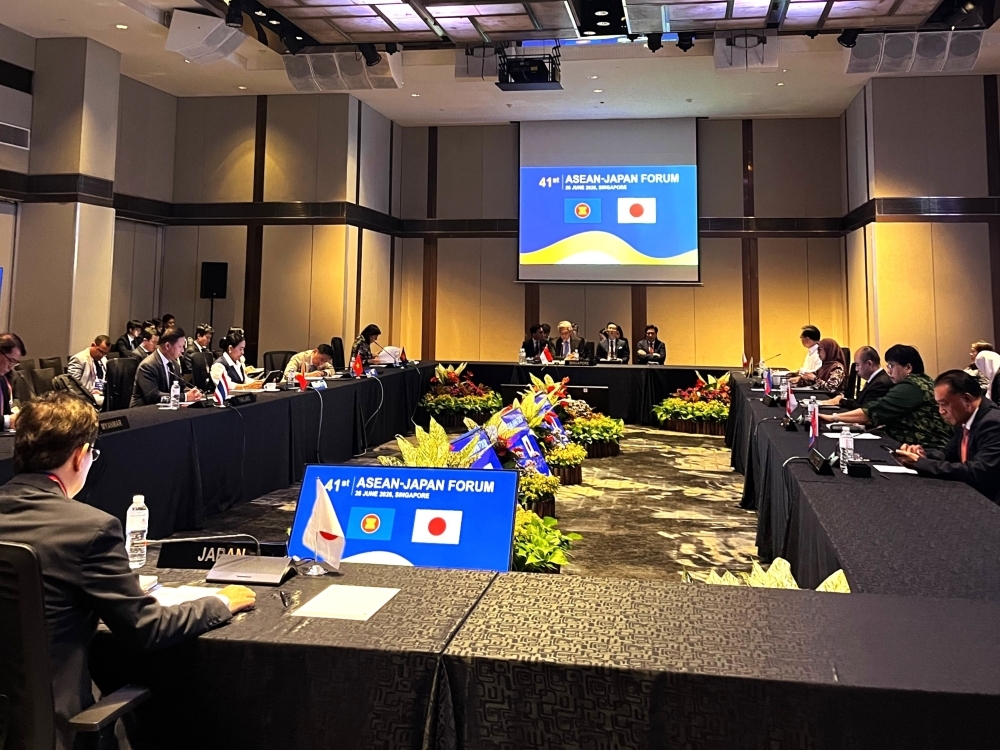 Scene from the ASEAN-Japan Forum under discussion