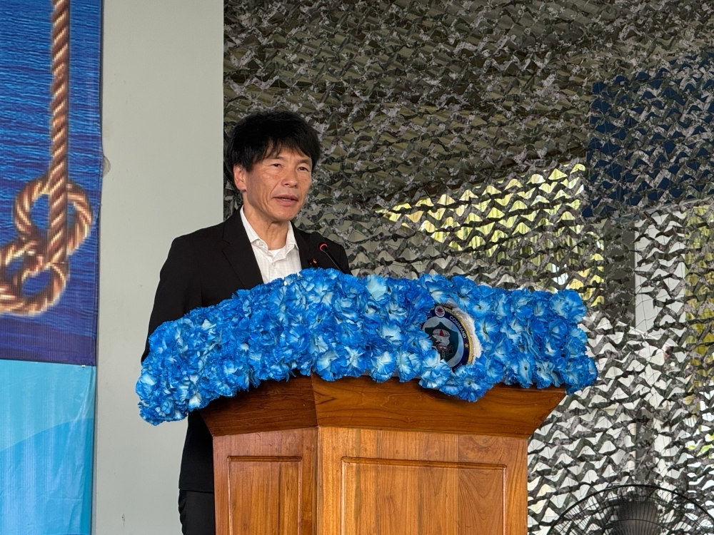 Parliamentary Vice-Minister SHIMADA Delivering a Speech