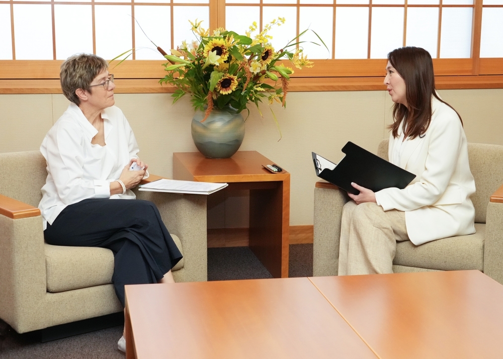 Exchange of views between Parliamentary Vice-Minister ERI and Ms. Annegret Kramp-Karrenbauer, Chairperson of the Konrad-Adenauer-Stiftung e.V.