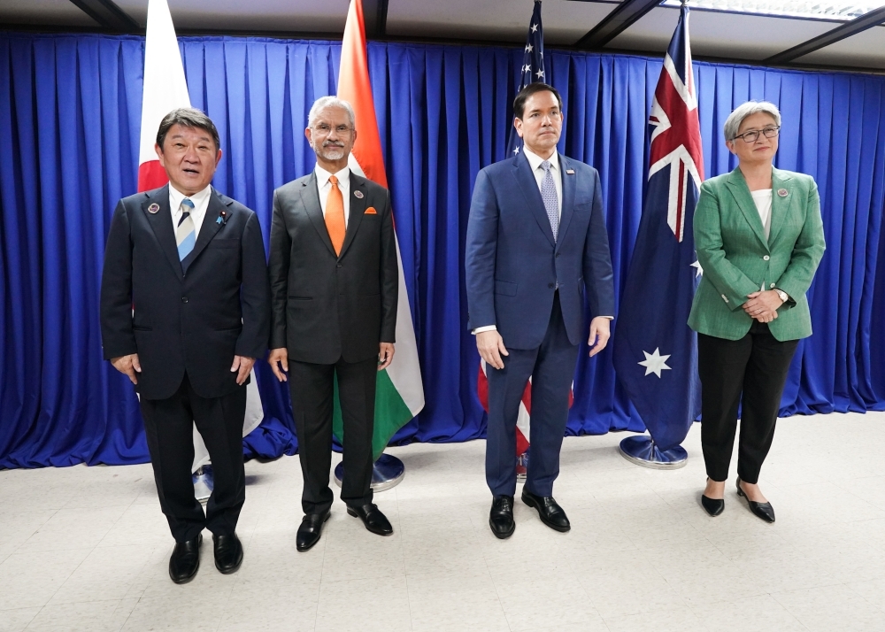 Photo session before the Japan-Australia-India-U.S. (Quad) Foreign Ministers’ Meeting