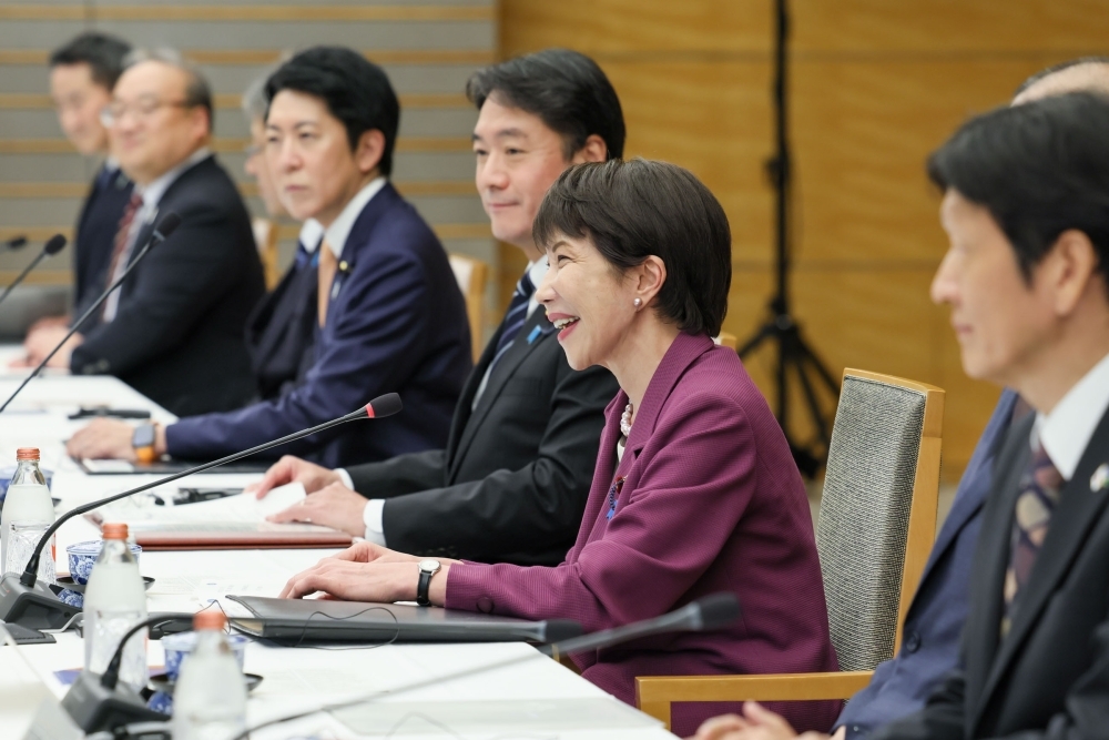 Prime Minister TAKAICHI at the meeting with Prime Minister Wale