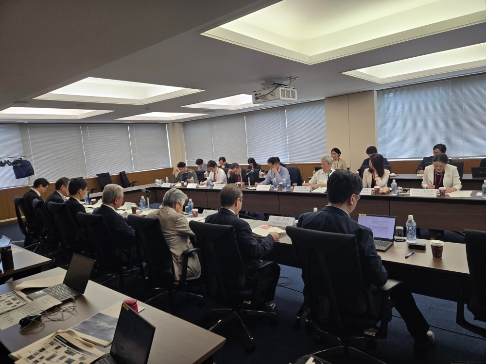 The situation at the third meeting of the expert panel (Photo from the TV monitor side)