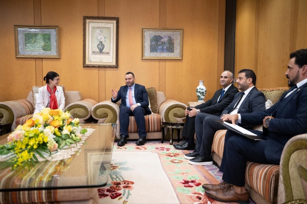 Exchange of views between State Minister KUNIMITSU and Minister GHOUJ