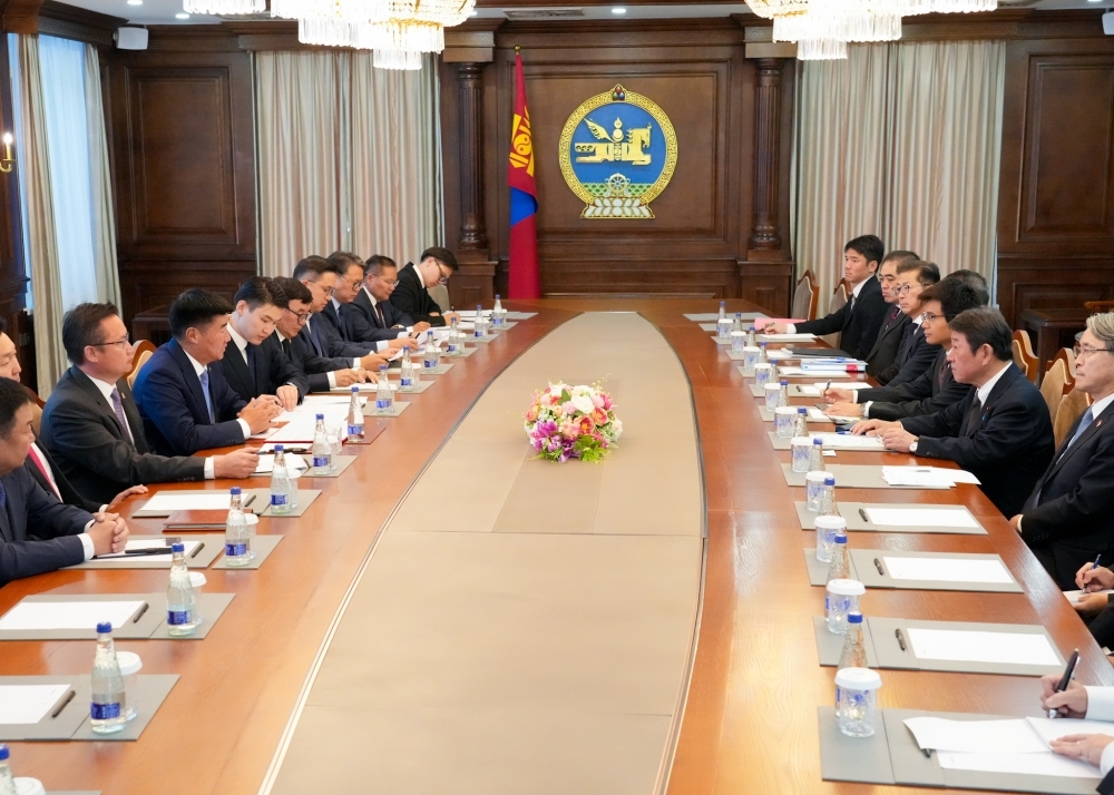 Foreign Ministers MOTEGI held a meeting with Chairman Byambatsogt