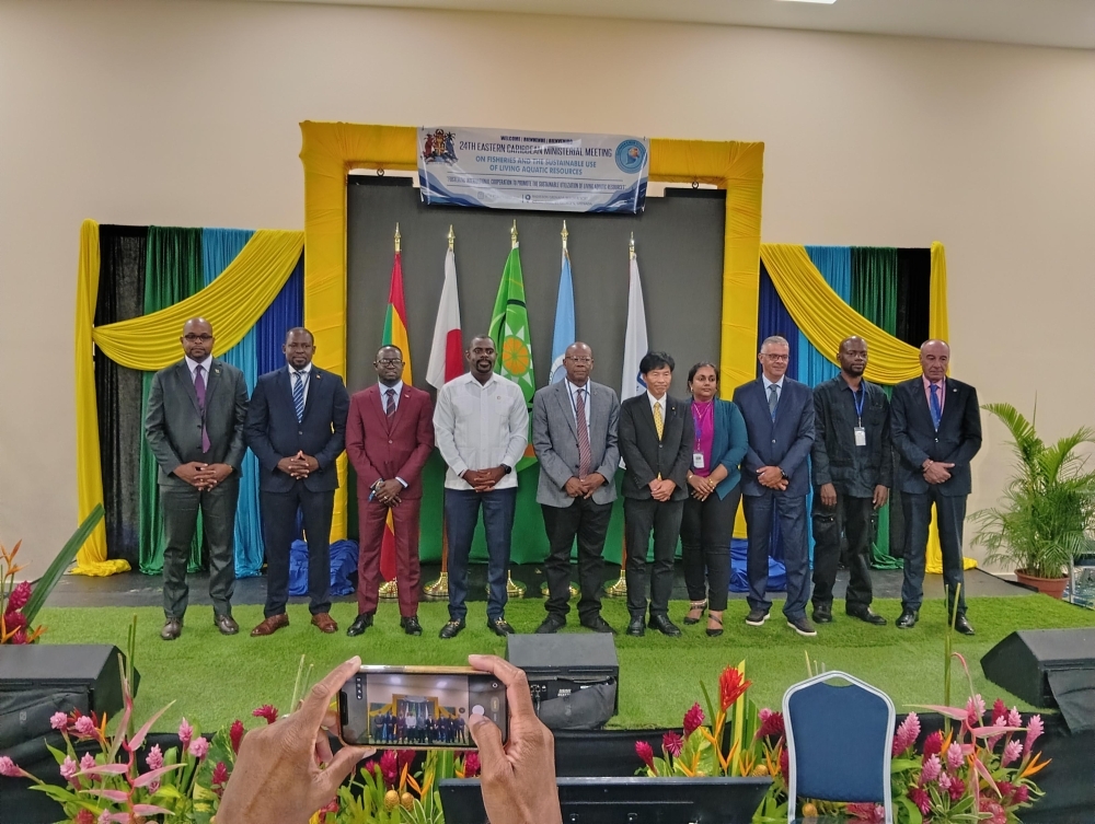  Group photo at the East Caribbean Ministerial Meeting