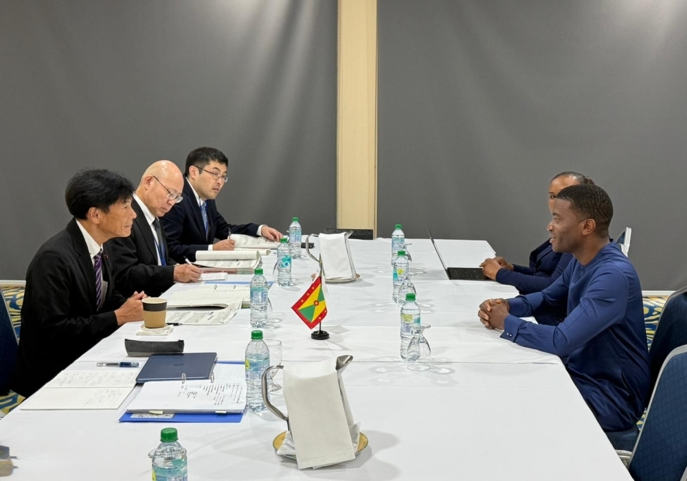 Meeting between Parliamentary Vice-Minister Shimada and H.E. Mr. Dicon Mitchell, Prime Ministerof Grenada