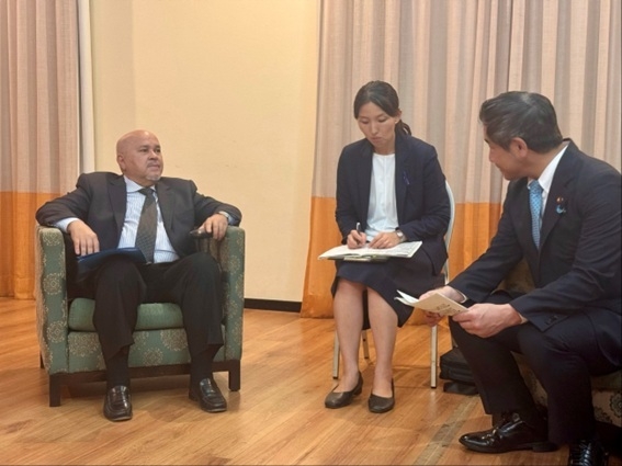 Meeting between Parliamentary Vice-Minister ONISHI and H.E. Mr. LIMA AMANTE DA ROSA, Minister of Foreign Affairs, Community, and Defense of Cabo Verde