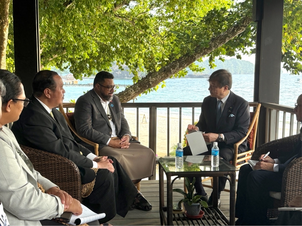 Meeting between State Minister HORII and the Prime Minister of the Kingdom of Tonga, Hon. Lord Fakafanua and His Royal Highness, Crown Prince Tupoutoʻa ʻUlukalala, Minister for His Majesty’s Diplomatic Services and Minister for His Majesty’s Armed Forces