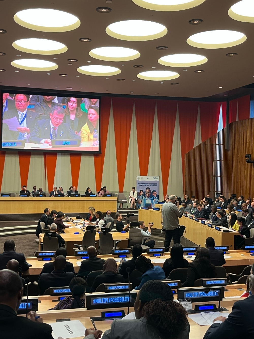Ambassador SUGIURA speaking at the Event