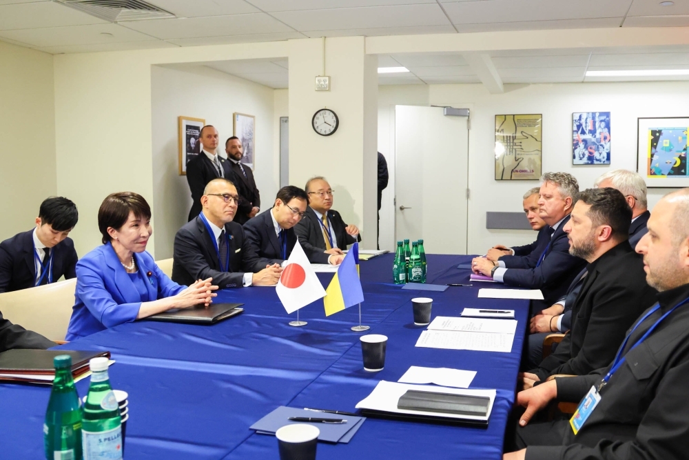 Meeting between Prime Miniser TAKAICHI and President Zelenskyy