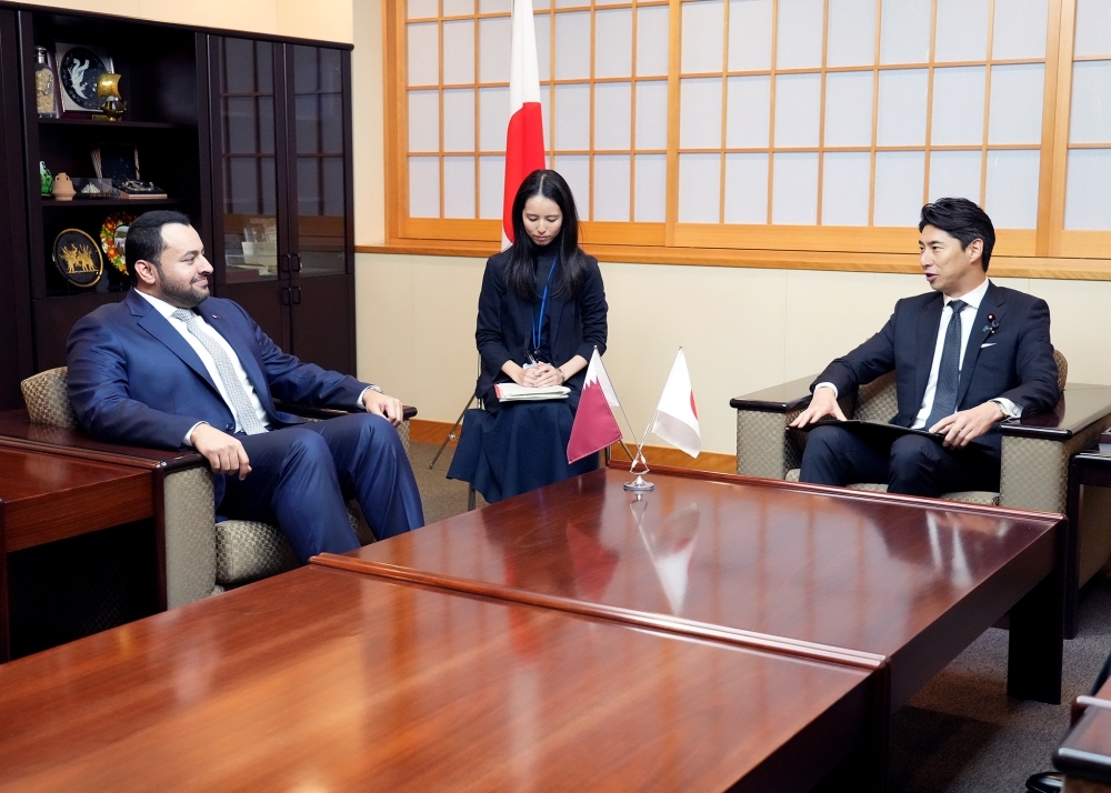 Meeting between State Minister NAKASONE and Minister of State at Ministry of Foreign Affairs of Qatar Mohammed Al Khulaifi