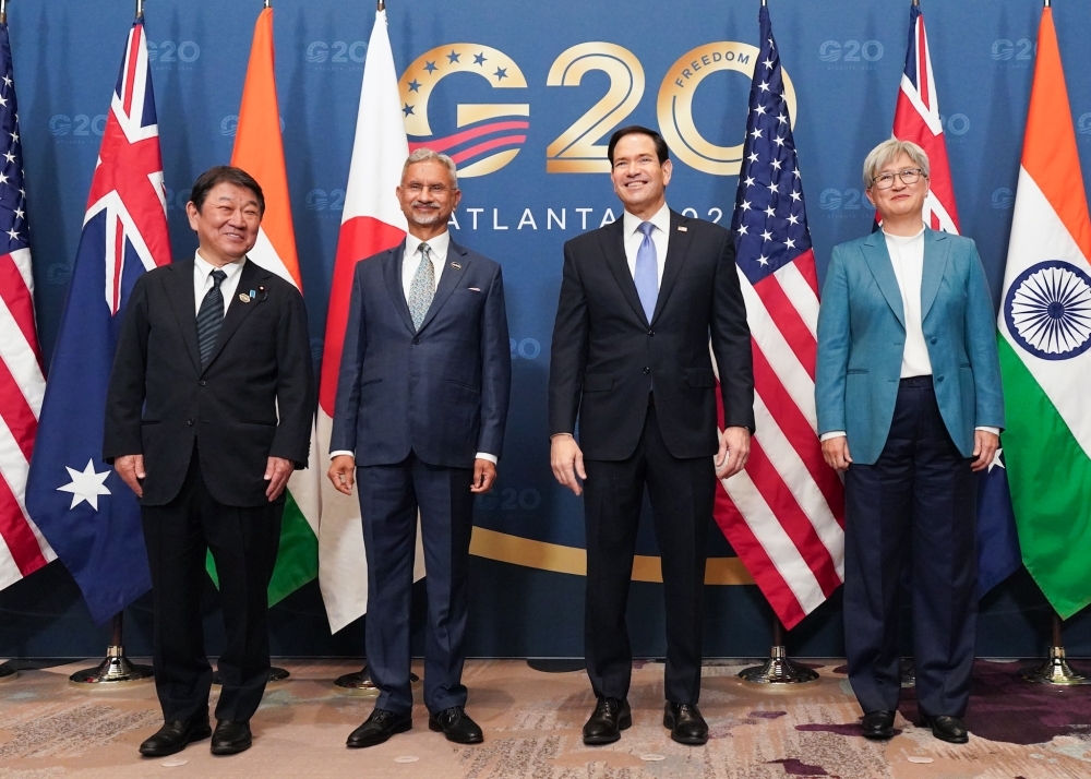 Photo session before the Japan-Australia-India-U.S. (Quad) Foreign Ministers’ Meeting