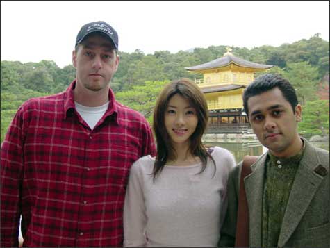 Bill, Kassim, and Ayaka in Kyoto
