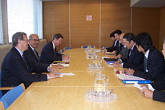 （写真）エルバラダイIAEA事務局長との会談
