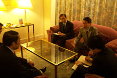 （写真）ユ・ミョンファン韓国外交通商部第一次官との会談