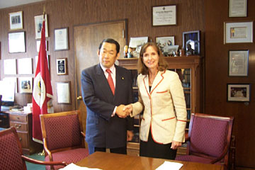 （写真）ドブリアンスキー国務副長官代行との会談（平成18年9月6日）