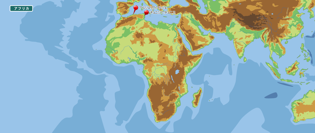 アフリカ地図