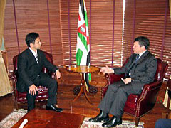 （写真）アブドッラー国王表敬