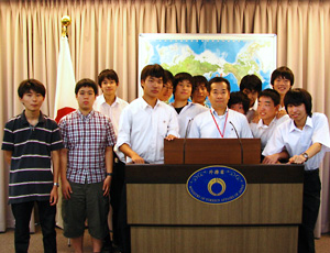 (写真)早稲田高等学校の皆さん
