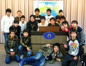 (写真)岡山理科大学附属中学校・高等学校の皆さん