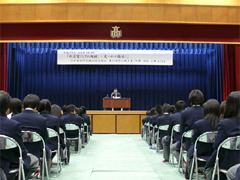 （写真）高校講座実施報告（兵庫県　川西明峰高等学校）