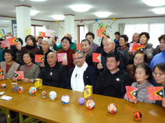 （写真）被災地訪問（愛島東部団地仮設住宅）