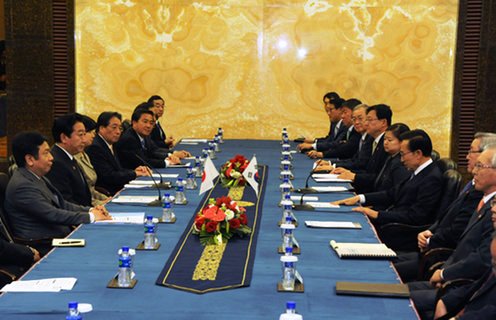 （写真）日韓首脳会談