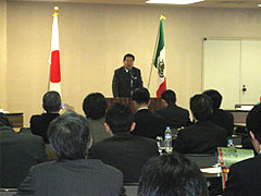 （写真）中川秀直日本メキシコ友好議員連盟会長