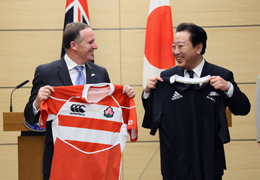 （写真）キー・ニュージーランド首相の来日-3
