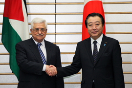 （写真）アッバース・パレスチナ自治政府大統領の来日-1