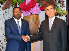 （写真）ニャシンべ・トーゴ共和国大統領の来日-1