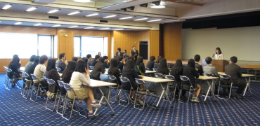 学生代表の挨拶