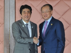 安倍総理大臣とキム世界銀行総裁との会談