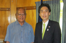 モミス・ブーゲンビル自治政府大統領への表敬