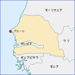 セネガル共和国地図