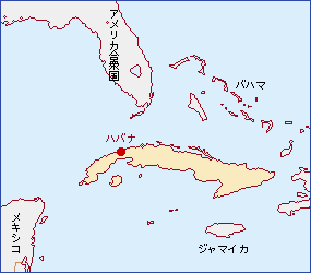 キューバ共和国地図