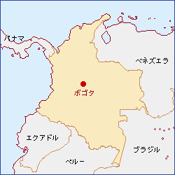 コロンビア共和国地図