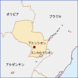 パラグアイ共和国地図