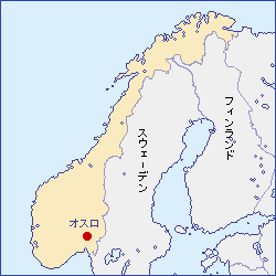 ノルウェー王国地図