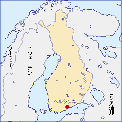 フィンランド共和国地図